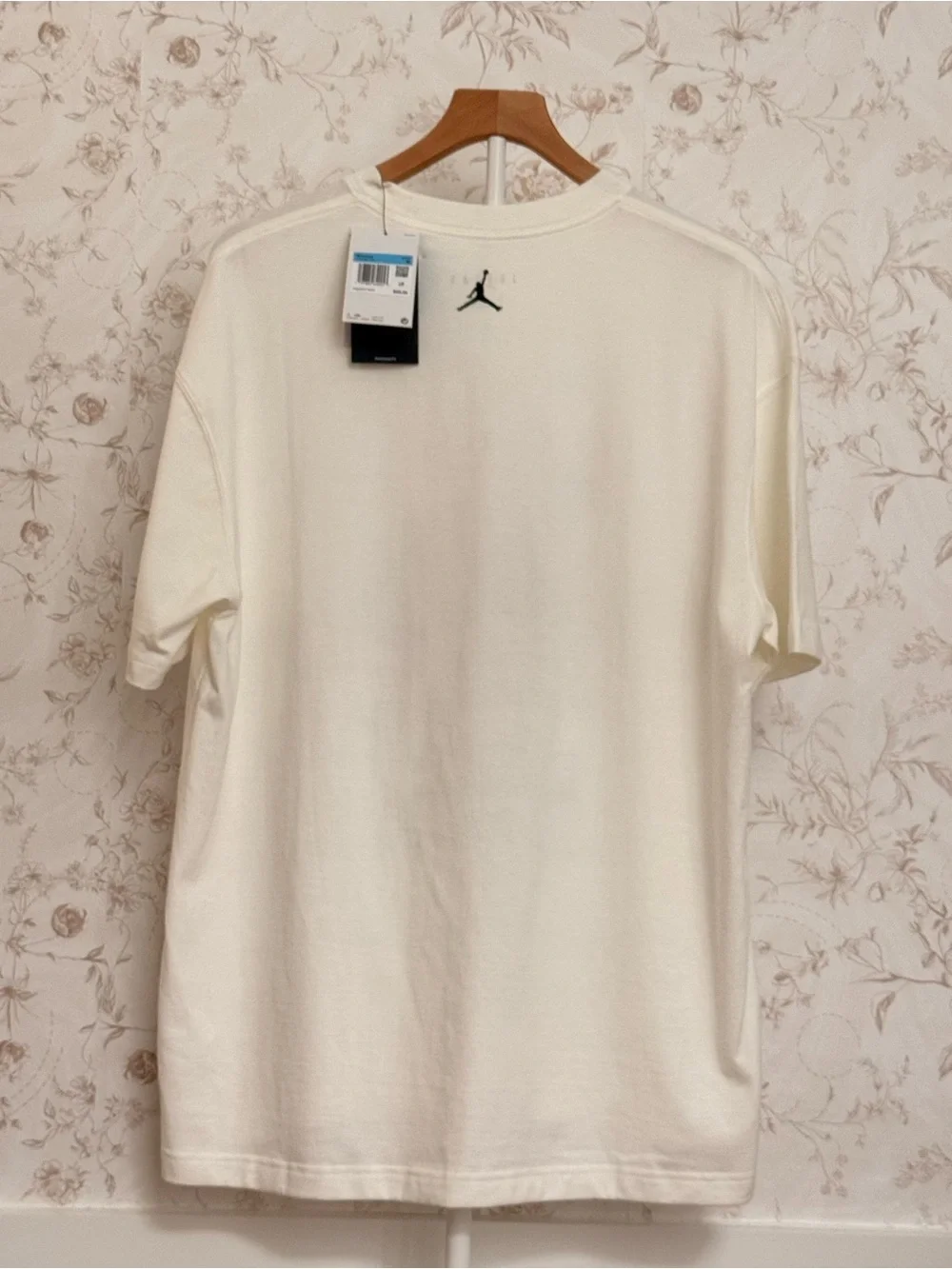 Jordan White Tee with Red Michael Graphic